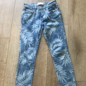 Current/Elliot jean with palm trees